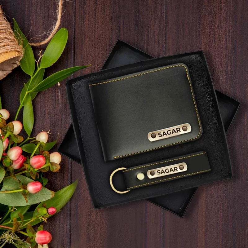 Premium Wallet And Keychain Combo