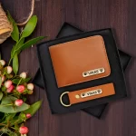 Premium Wallet And Keychain Combo
