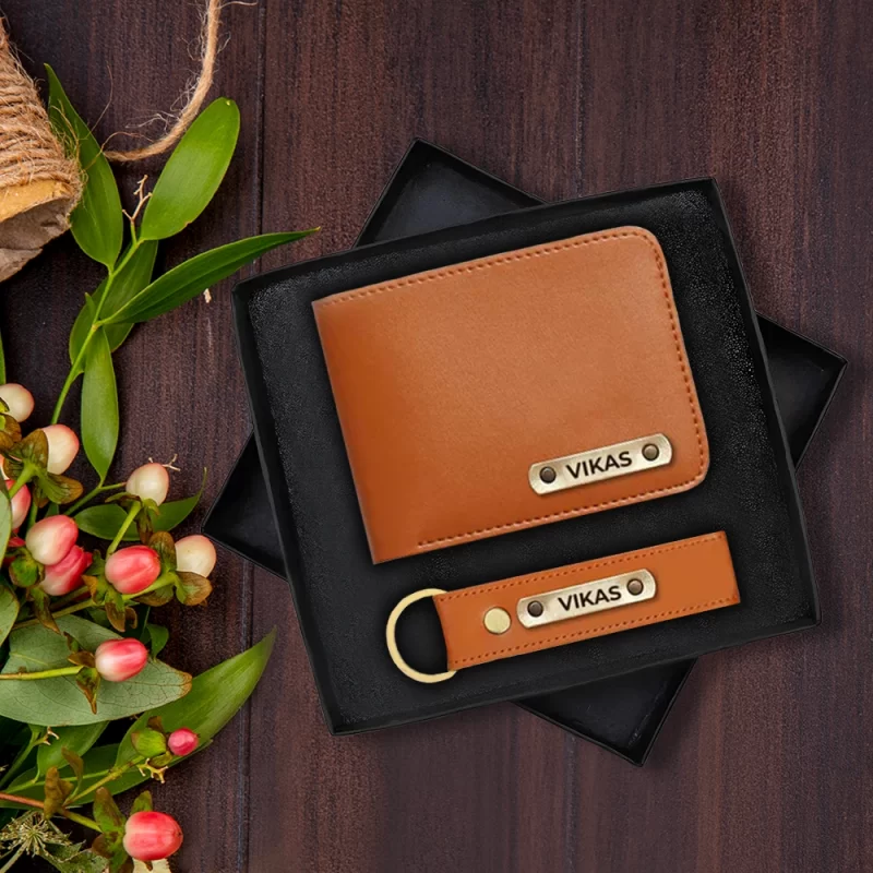 Premium Wallet And Keychain Combo